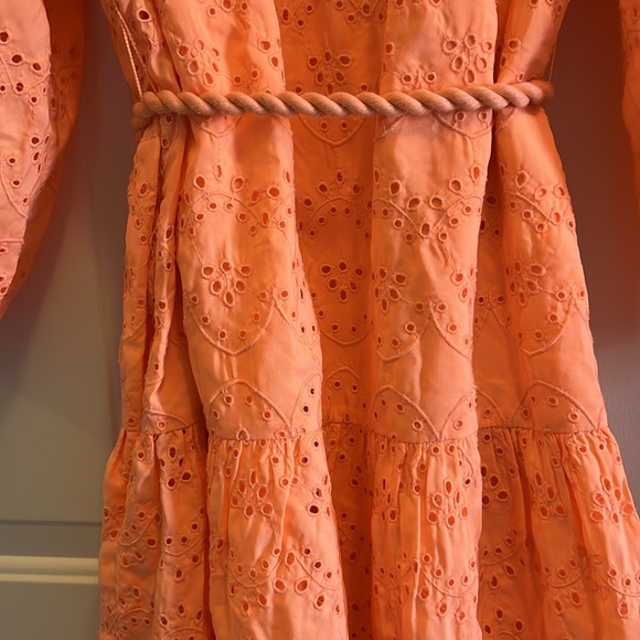 Lilly Pulitzer M Kayla Sleeved Rivera Eyelet Dress Size L also have a M listing - Picture 6 of 6